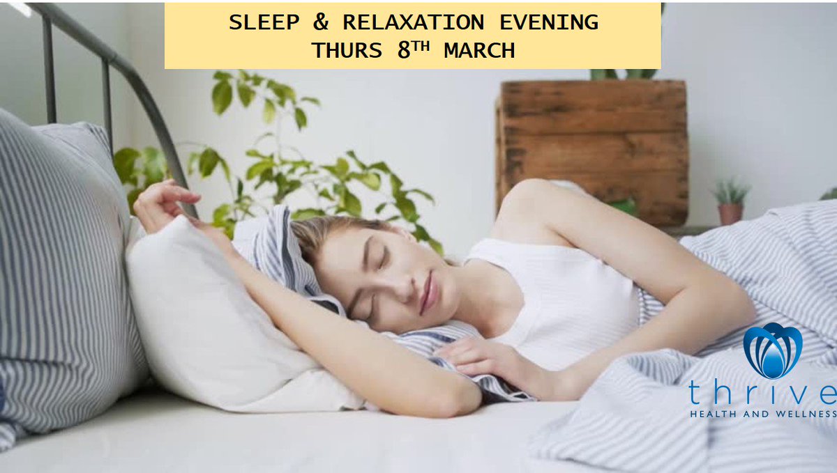 thrivehw's tweet image. Do you struggle to #sleep? Does your brain never switch off or do you find yourself waking up in the night? I'm running a workshop on Thurs 8th March 7-9pm. Follow link for details. £25 a ticket sleep kit  #sherborne  #dorset #dorsethour #worldsleepday thrivehealthwellness.co.uk/events/sleep/