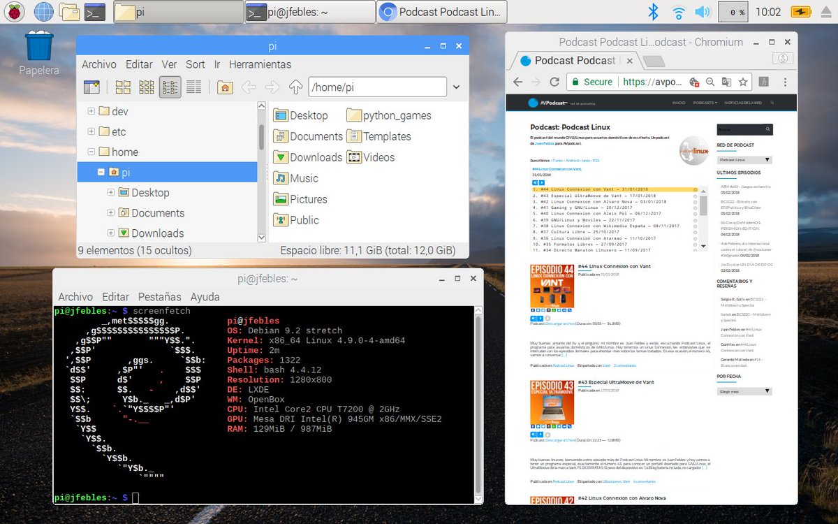 podcastlinux's tweet photo. Probando otras distros ligeras.
En esta ocasión #RaspberryPiDesktop y desde un USB con persistencia.
Una manera sencilla de llevar siempre contigo GNU/Linux. https://t.co/MvqaAuloNa