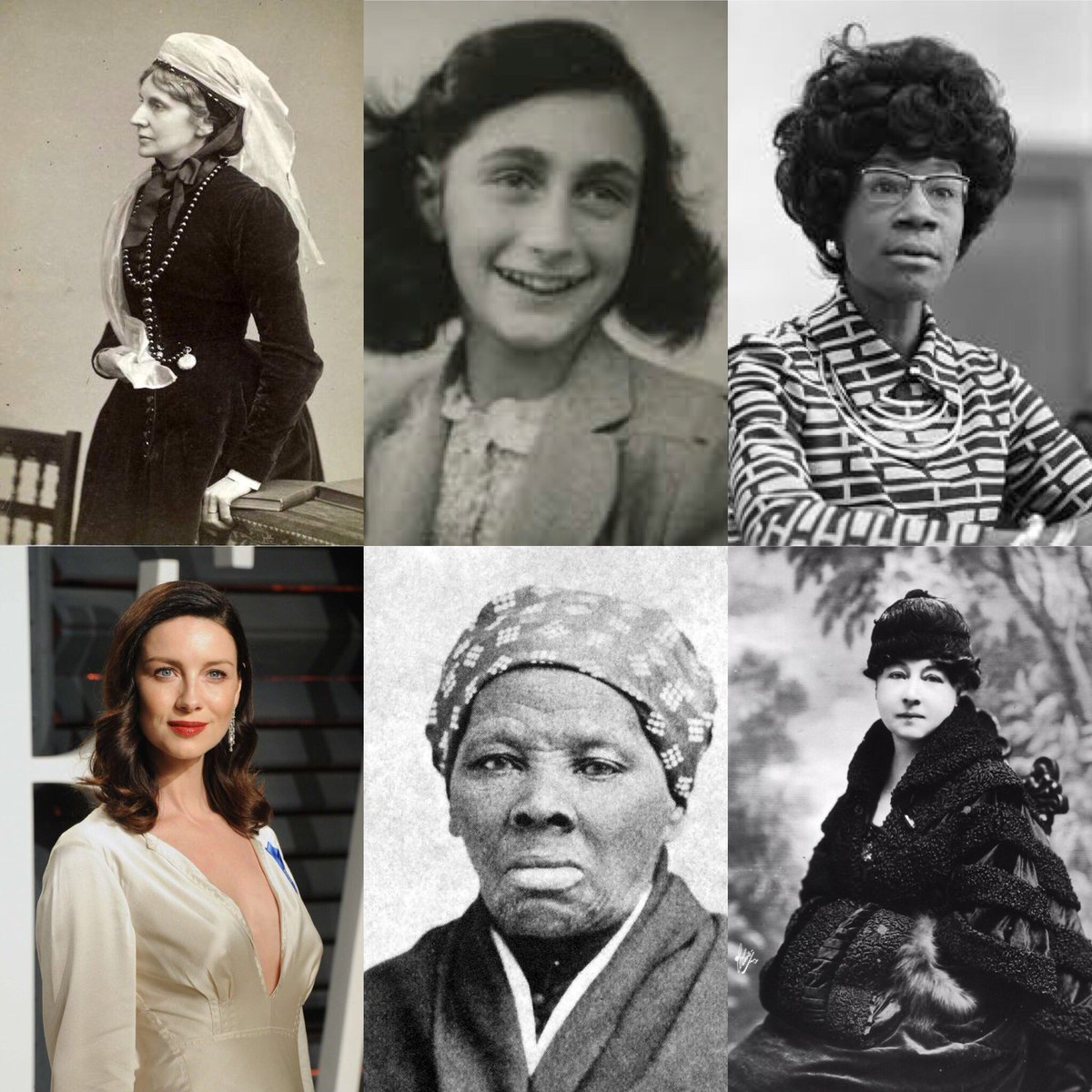 On the 100th Anniversary of women's right to vote in the U.K, some amazing &amp; strong women, far, away, past &amp; present.
#100anniversary #suffragette #votesforwomen #internationalwomensday #josephinebutler #annefrank #shirleychisholm <a href="/caitrionambalfe/">Caitríona Balfe</a> #harriettubman #aliceguyblache