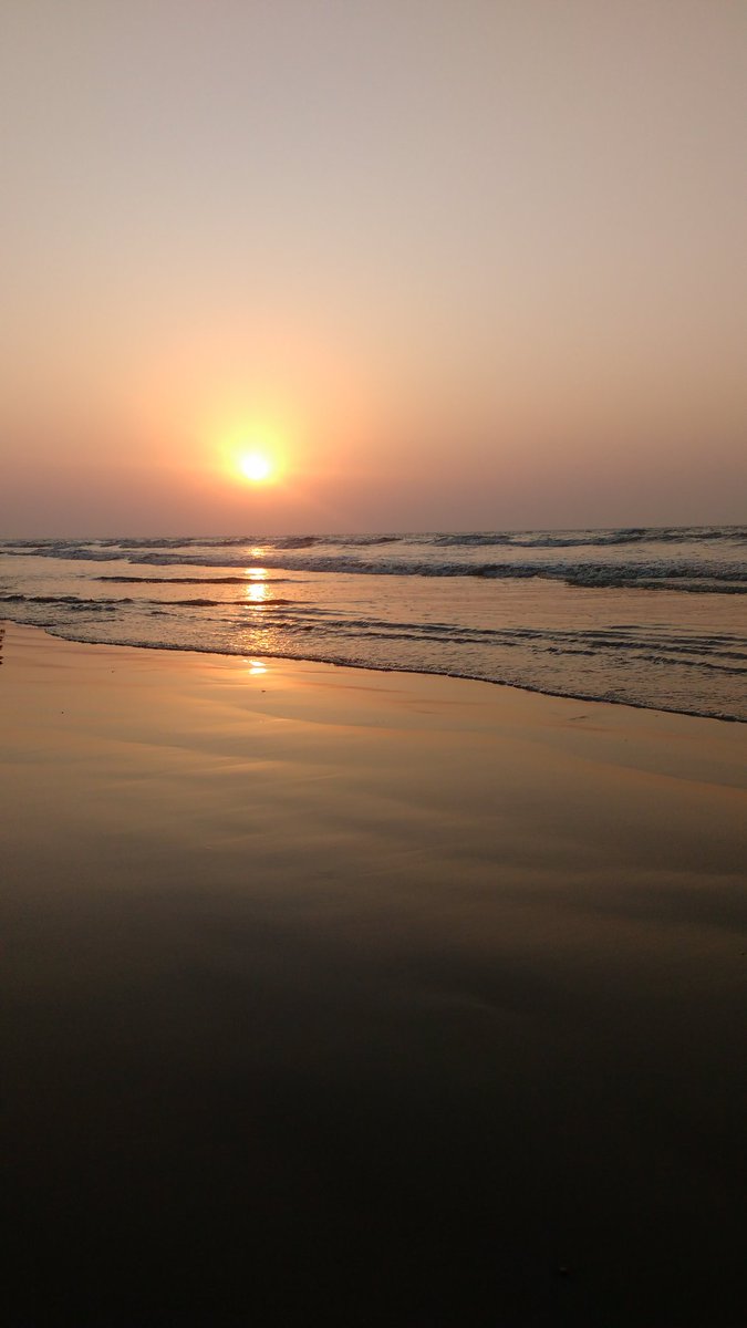 Sunset in the morning digha