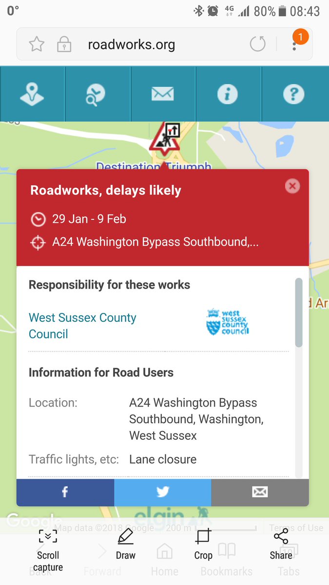 EleF88's tweet photo. @WSHighways A24 to Washington, northbound lane closure, no advanced warning signs for lane closure........!!! https://t.co/H3ymiqWAOH