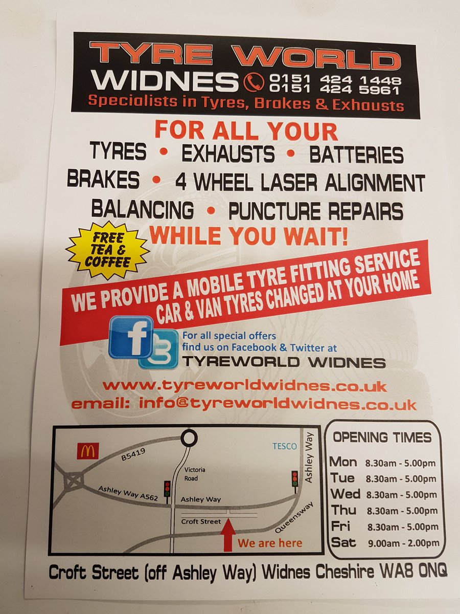 TyreworldWidnes's tweet photo. https://t.co/LiAZxfxsiQ