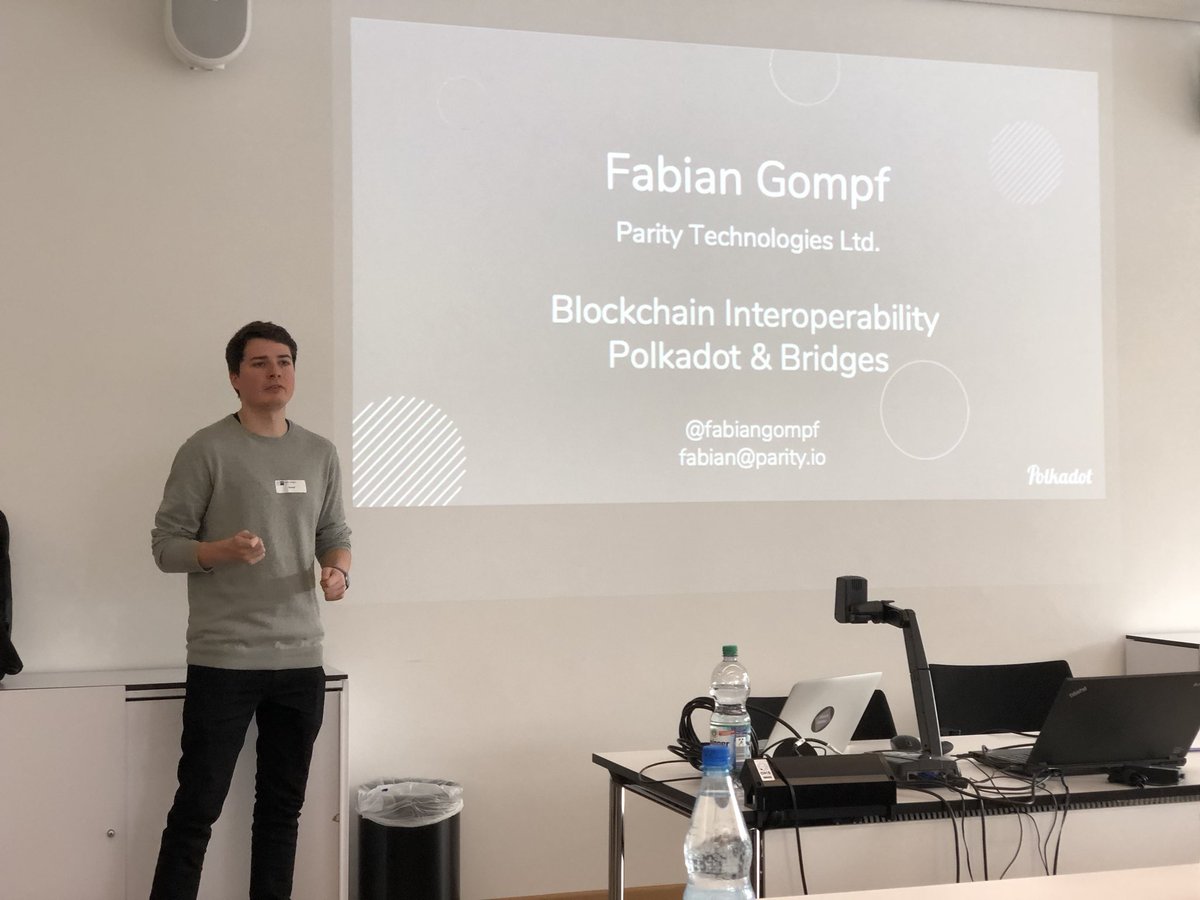 davidiach's tweet image. @FabianGompf from @ParityTech best speaker so far at #ihk_blockchain