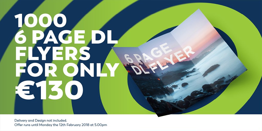 SwiftPrint_'s tweet image. Check out our latest offer on 6 page DL flyers! #Waterford #business #Marketing