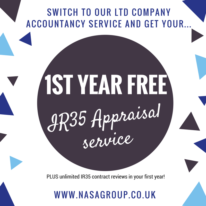 NasaConsulting's tweet photo. Reasons to switch to NASA #2
Do you pay extra for each #IR35contract review from your #accountant? Will your accountant charge you extra for a thorough #IR35 status review?

If the answer is yes to either of these questions, then get in touch https://t.co/xRrobXbsSl #LtdCompany https://t.co/OCd1C3yPJ0