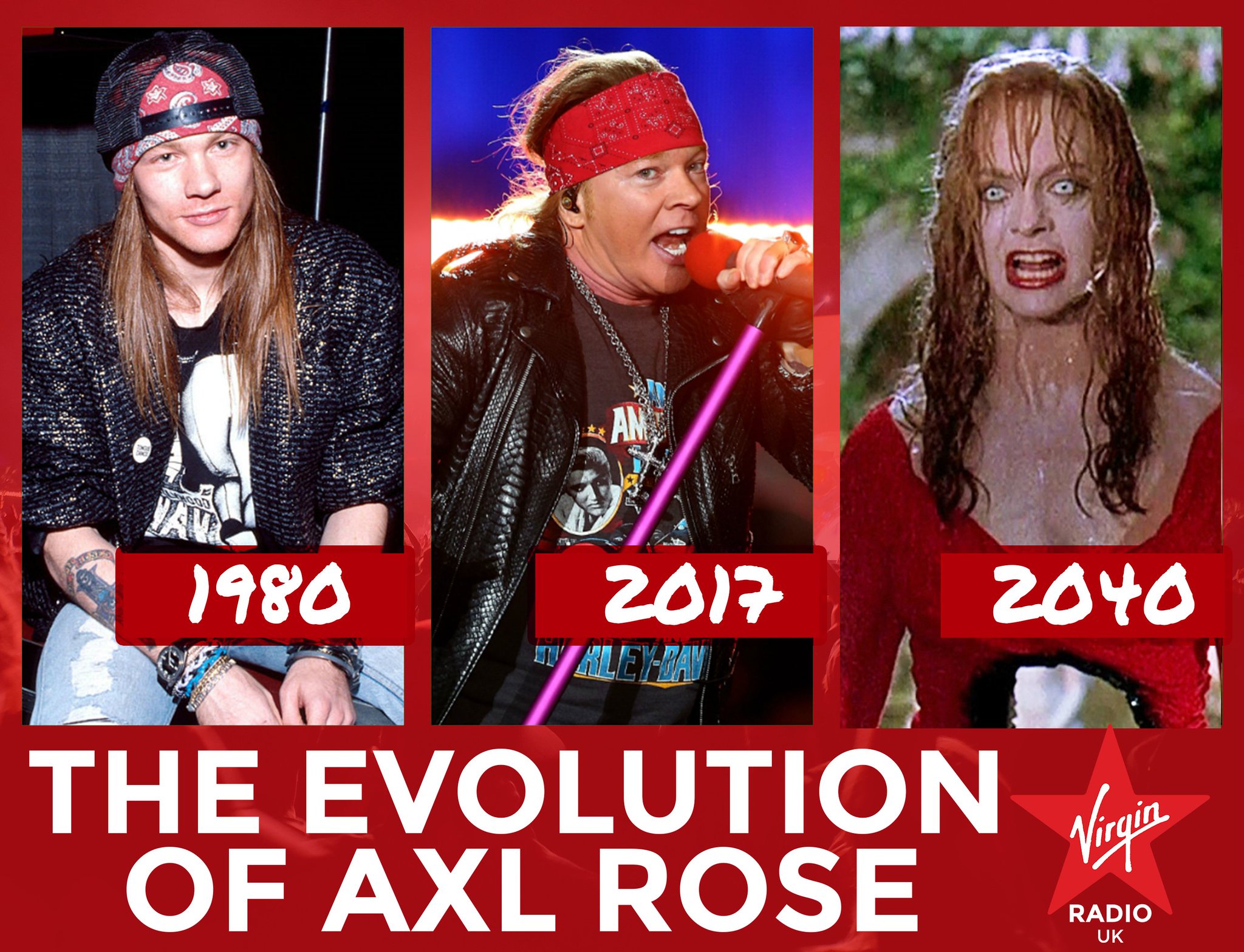 Happy birthday Axl Rose... never stop ageing disgracefully. 