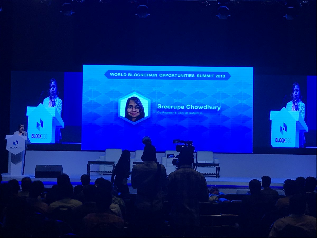 Blockc60events's tweet photo. Sreerupa Chowdhury sharing the insights on Legal Implications of #blockchain 
#blockchainevent https://t.co/9ZqT0xMYzT