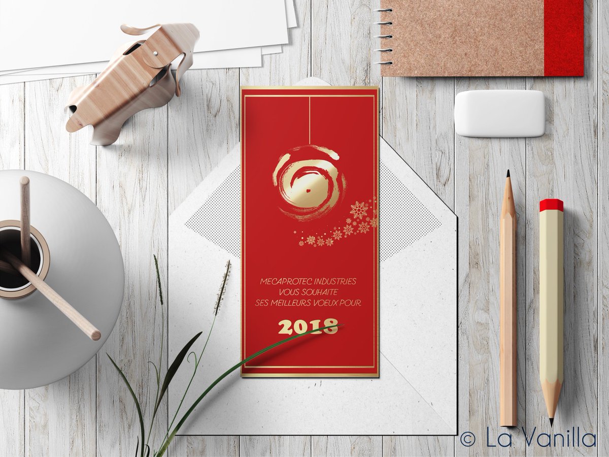 LaVanilla_com's tweet photo. VOEUX 2018 - Retour en image sur nos réalisations de carte de voeux pour cette nouvelle année ! #CarteDeVoeux #Print #Communication https://t.co/ix2kCS4inj