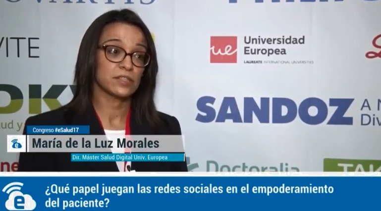 Aprende sobre el "Empoderamiento del paciente mediante las redes sociales” con Mª Luz Morales directora del Máster Universitario en Salud Digital E-Health 📹 bit.ly/2BHe3FU vía LaeSalud.com de <a href="/comsalud/">COM SALUD</a>