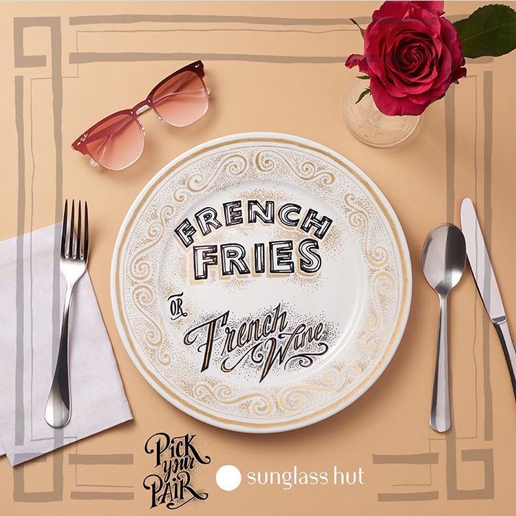 We’re picking pairs here at Sunglass Hut, French Fries or French Wine, Fries EVERY TIME! 

Enjoy £50 off when you buy 2 pairs all this week! (Sunglasses not the Fries)
