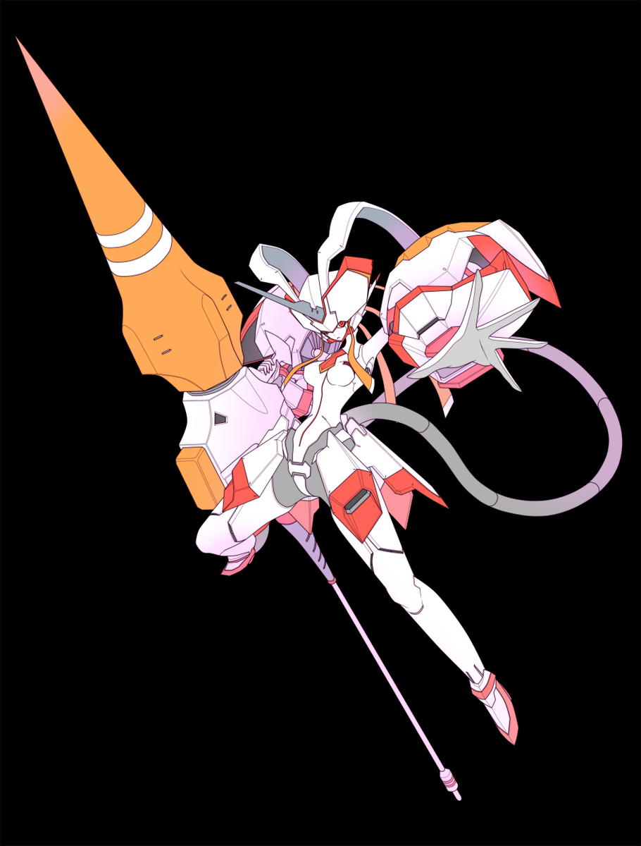 ストレリチア 影付けはゼロツー描いてからにする #ダーリンインザ