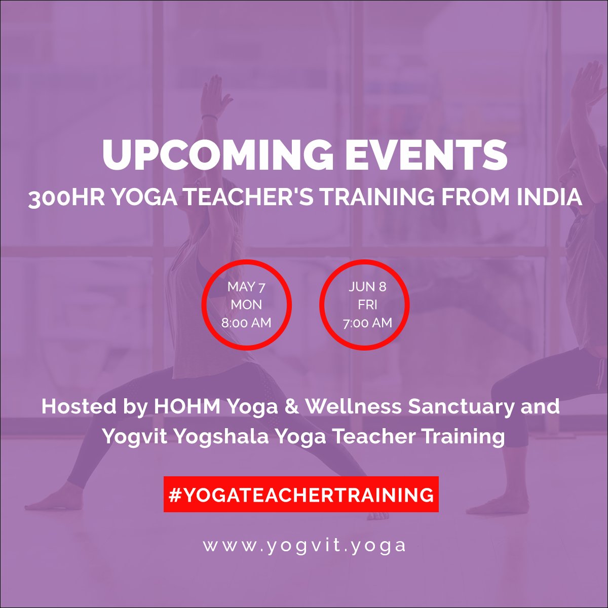 YogavitYoga's tweet photo. 300hr Yoga Teacher's Training from India
If you feel a calling to take your yoga practice to the next level, to share the shine &amp; shadows of your experience in this world, then this training is your you. https://t.co/oniSKB3HaW https://t.co/8wK2s87raG