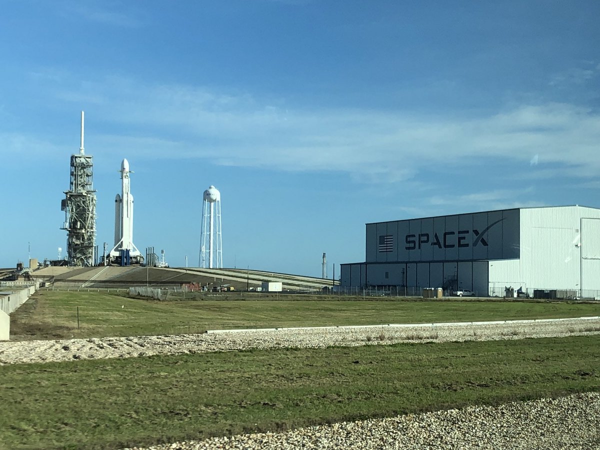 KenHowery's tweet image. T-minus 4 hours. Excited to see the most powerful rocket to launch since Saturn V. #SpaceX #FalconHeavy