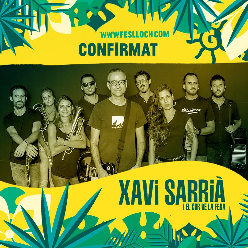#3aCONFIRMACIÓ - XAVI SARRIÀ

SORTEIG 3 ABONAMENTS

1⃣ Fes RT a aquest tweet
2⃣ Segueix-nos a @Feslloch 

En aquesta nova edició no podia faltar Xavi Sarrià i el Cor de la Fera presentant el seu primer disc "Amb l'esperança entre les dents" amb un directe màgic i nostàlgic!!