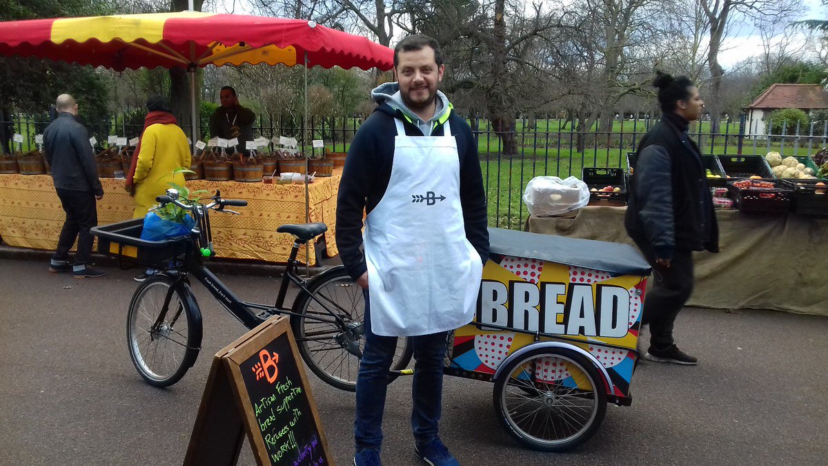 webreadwinners's tweet photo. Moving from #bicycle delivery into #Market stall model, a #sustainable way of providing not only work for #Refugees but a #community...catch us at @VictoriaParkMk this weekend &amp; pick up your favourite fresh #breads! #socinn https://t.co/wv5Co6zNLf