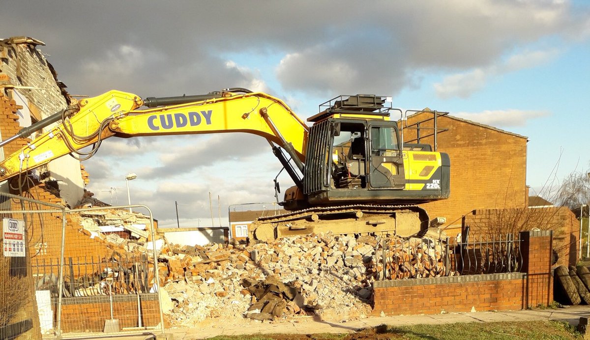 Progressing well at Channel View, Cardiff <a href="/cardiffcouncil/">Cardiff Council</a> #demolition