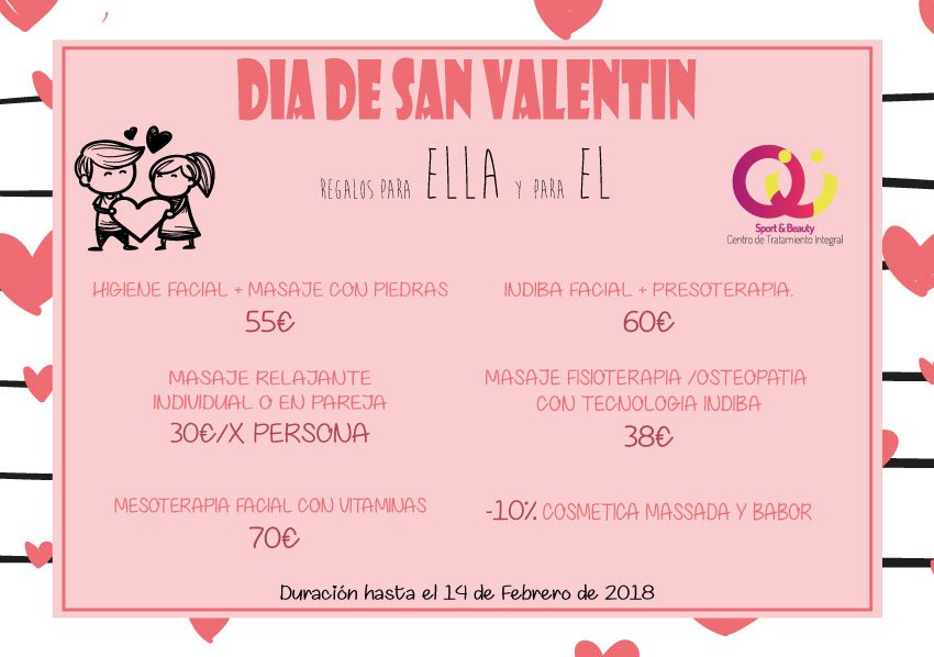 Se aproxima una fecha muy especial💕💕💕 ¿has pensado qué regalar en San Valentín? ¡¡¡Desde CentrosQü te lo ponemos fácil para regalar💌!!! 📞91 128 69 63 o entra en centrosqu.com/contact/
#CentrosQü #SanValentín #SanValentínDay #14Febrero #RegaloSanValentín #RegalosSanValentín