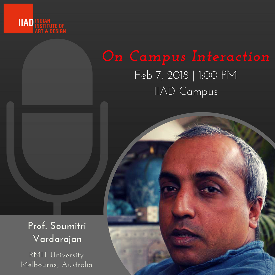 iiad_design's tweet photo. We are delighted to host Professor Soumitri Vardarajan, Deputy Dean of Industrial & Interior Design at the School of Architecture and Design, RMIT for an enlightening session at IIAD tomorrow!
#iiad #iiadmoments #Professorsoumitrivardarajan #enlighteningsession https://t.co/RflLM5Z5xv