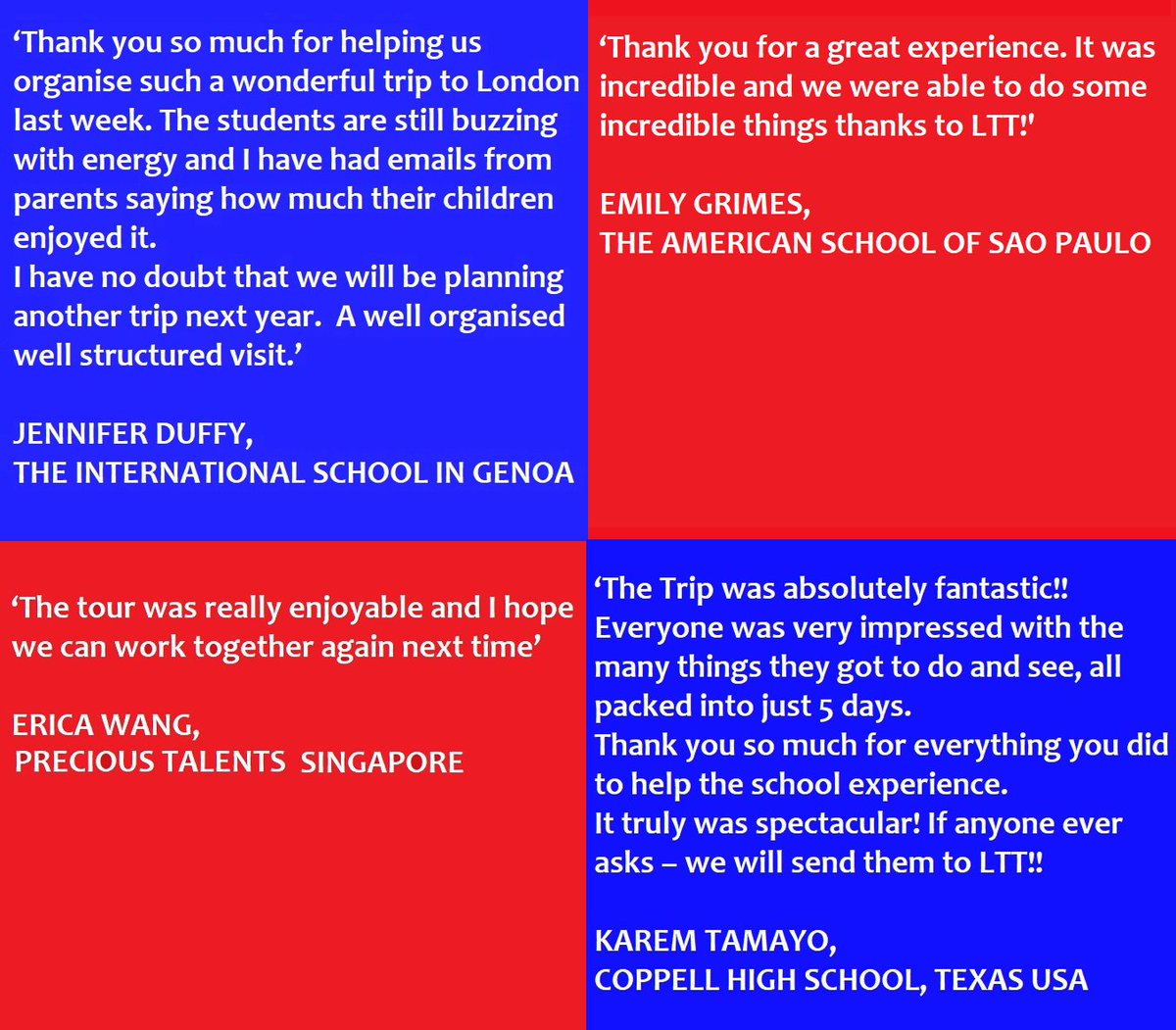 lttbuzz's tweet photo. Overwhelmed by the ongoing positive reviews from our international clients!  #london #theatretours #international #schooltrips   
To read more please visit https://t.co/1T5eydGhp0 https://t.co/TBVjwVMbRD