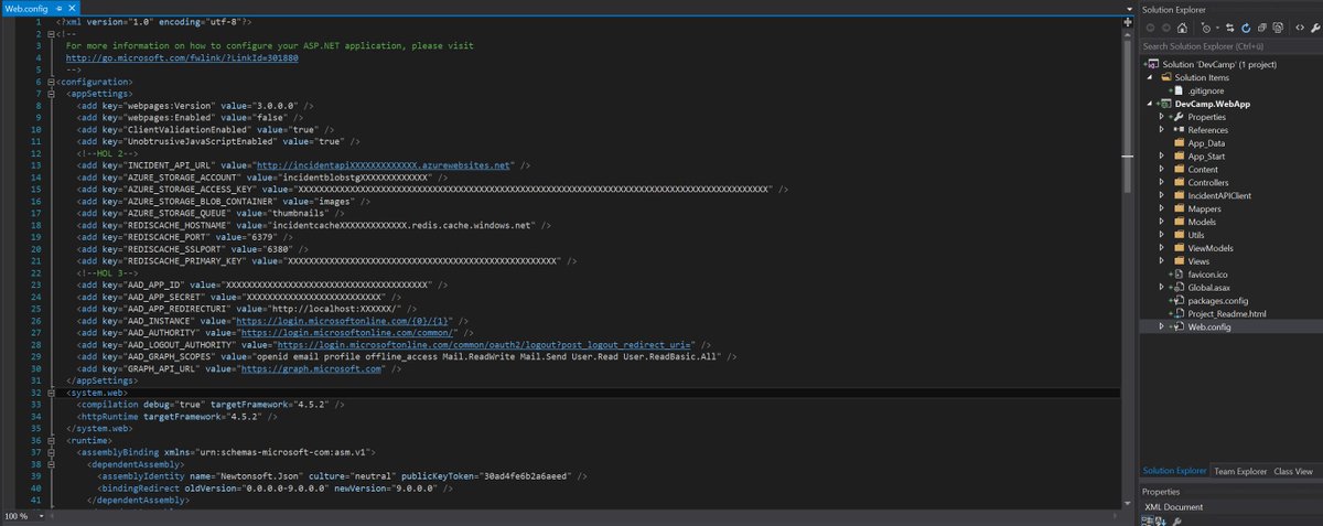 PietroVerzi's tweet photo. 2nd day at #azure #devcamp @MicrosoftDE . Creating #bots #IoT #MachineLearning and #functions in @Azure , but first, check the webconfig file :D
Made a new friends, too! :) Together here with @sebmuc0815
@IngramCloud @IngramMicroDE #imc #imcde #verzi https://t.co/OQO9zVKD46