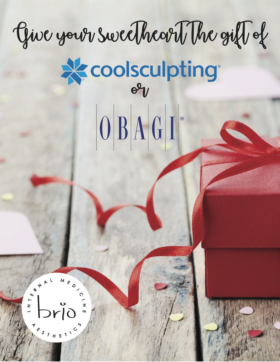 Not sure what to get your sweetheart this Valentine's Day? Stop in for a gift card for Obagi or CoolSculpting. #brioaestheticsgreenville #coolsculptinggreenville #obagigreenville