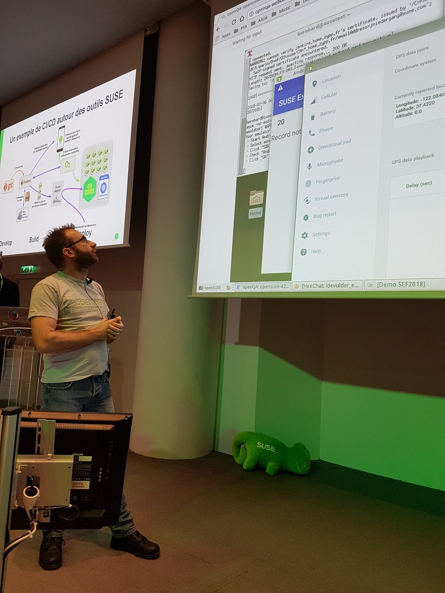 SUSE_France's tweet image. #SUSEExpertDays @SUSELinux_fr Loic Devulder, client en 2017, collègue en 2018, nous explique #openqa