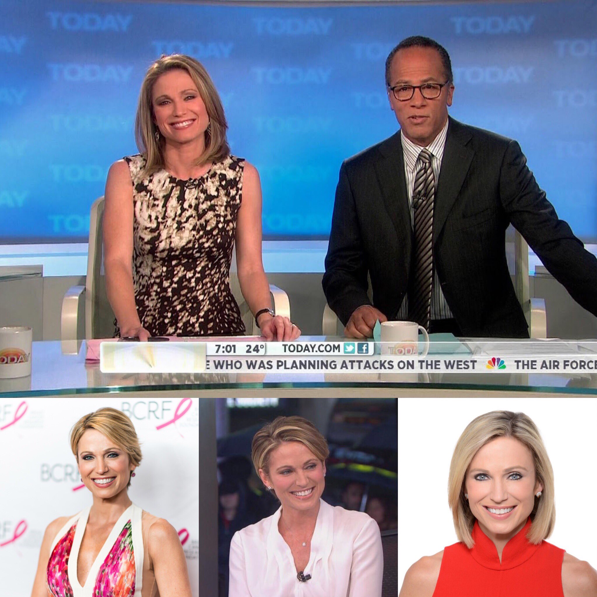 Happy 45 birthday to Amy Robach . Hope that she has a wonderful birthday.     