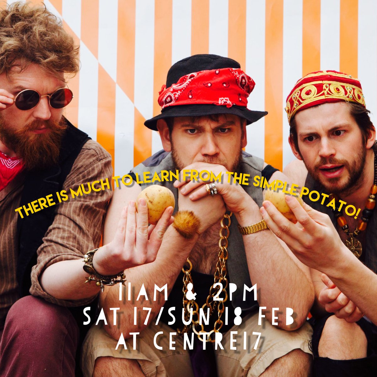 At the POTATO PUPPET PLAYGROUND you can journey to the Otherworld and defeat the giant POTATO-EYE-EATING-MAN!
Will you join us next week <a href="/TheCentrE17/">The CentrE17</a>?
<a href="/E17Drinks/">Walthamstow drinks</a> @IntenseCityUk <a href="/JigSeventeen/">Jig17</a> <a href="/annstansow/">annstanstow</a> @spudgun67 <a href="/Calmcitymind/">Ruth Ormston</a> <a href="/MagicBoxE17/">Magic Box</a> <a href="/TheEList_e17/">TheEList</a>
thecentre17.com