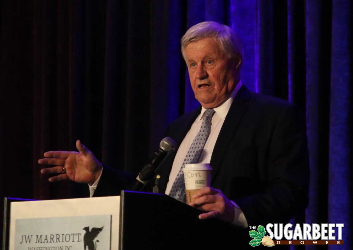 sugarpub's tweet photo. . @collinpeterson: “80-90% of the American people have no idea what [sugarbeet growers] do, so they are easily manipulated.” #ASGA18 https://t.co/pjGNT1Jbno