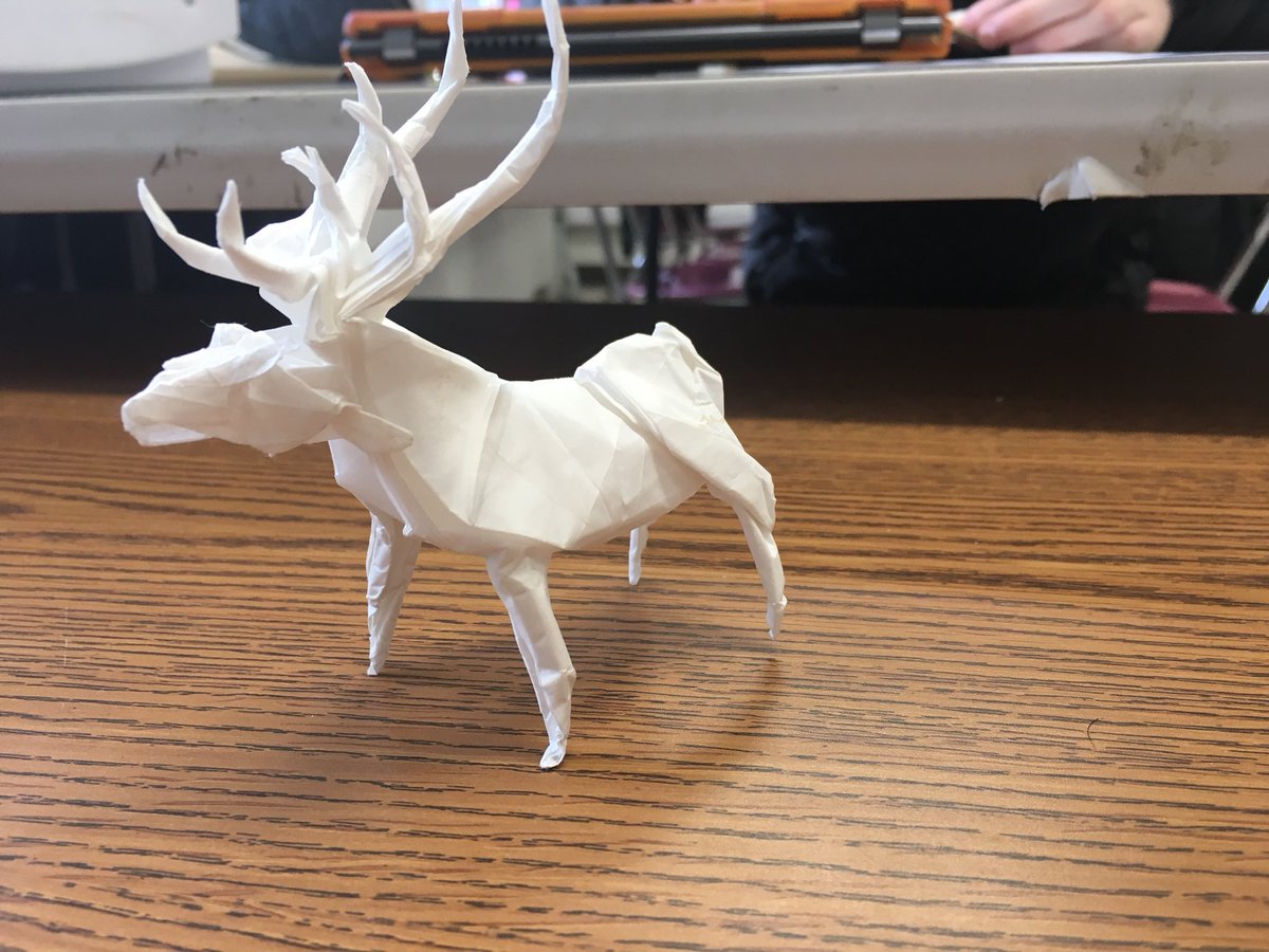 Wow!! So detailed and realistic! Great job by one of my kiddos! #wwpschat #origami
