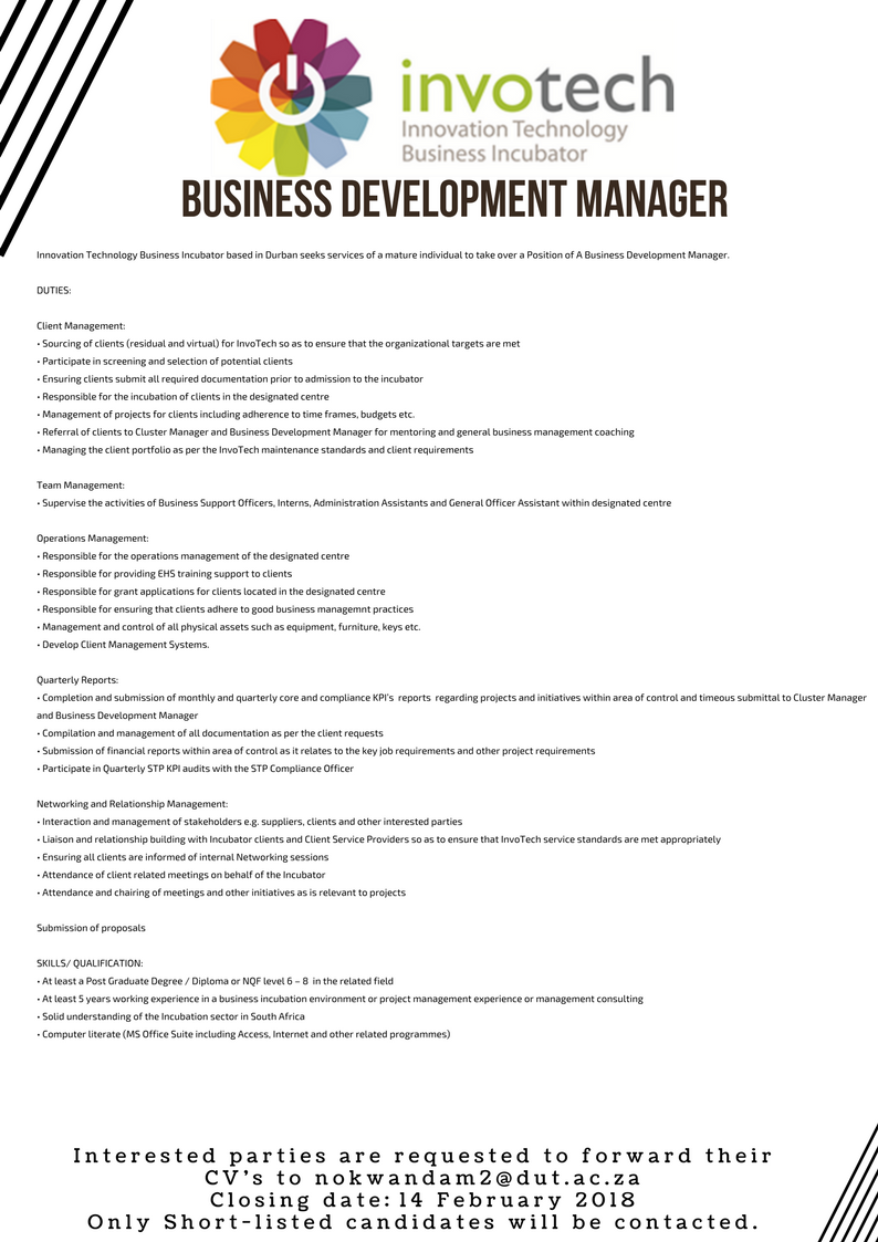Invotechdbn's tweet photo. We are hiring.... https://t.co/gCQE8PWbno