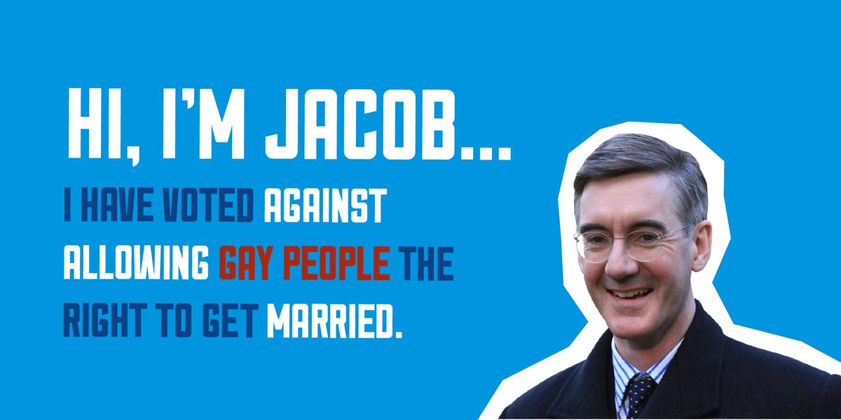 HowJacobVotes's tweet image. #JacobReesMogg has voted repeatedly against the rights of #LGBT couples to get married. He has tried to use his power, as bestowed upon him by his #Bristol #Bath #Somerset #BANES constituents, to limit equality in the UK.