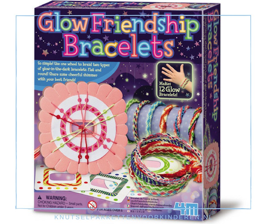 #productvandeweek

Met Glow in the dark vriendschapsbandjes kun je met het wiel gave ronde of platte armbandjes maken die in het donker oplichten. Je kunt kiezen uit wel 8 verschillende patronen. 

Voor wie zou jij een vriendschapsbandje maken?

knutselpakkettenvoorkinderen.nl/a-51262619/sie…