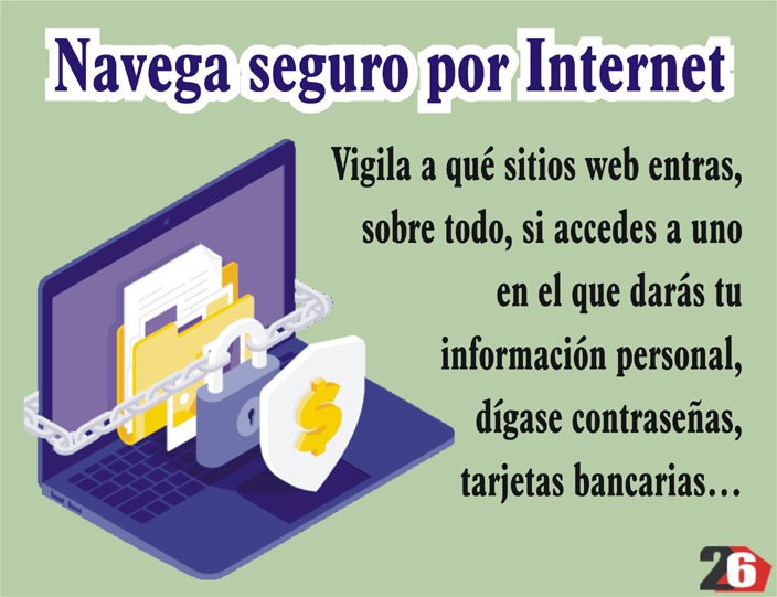 #SID2018 #SaferInternetDay 
#DiaInternetSegura ¡NAVEGA SEGURO POR LA INTERNET! 
<a href="/LucreCruz/">Lucre Cruz🇨🇺</a> <a href="/joaquinsglez/">Joaquín</a> <a href="/tiempo21cuba/">Tiempo21</a> <a href="/LaZucel/">Zucel de la Peña</a> <a href="/24marlys/">Mar Francisco</a> <a href="/istvanojeda/">István Ojeda Bello</a> <a href="/GimeranezEm/">Enrique M. Gimeranez</a> <a href="/LatidosPatriaG/">Manuela Garcia</a> <a href="/CIPICuba/">CIPI</a> @UiCuba <a href="/universidad_uci/">Universidad de las Ciencias Informáticas</a> <a href="/ETECSA_Cuba/">ETECSA</a> <a href="/GEIC_DICE/">GEIC</a> @chamberohoy <a href="/herbertpino/">Herbert Pino Rdguez</a> <a href="/escambraycu/">Escambray</a>