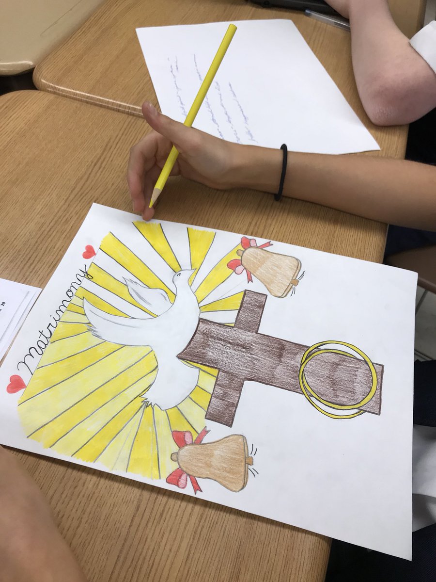 kabfive's tweet photo. St. Elizabeth Ann Seton, Shrub Oak 6rh graders creating logos for the Sacraments! @Seton_ShrubOak @Mary_JaneRS @Sara_Shea72 @DrTimothyMcNiff @ArchNY_Schools https://t.co/xXqEWqJdjm