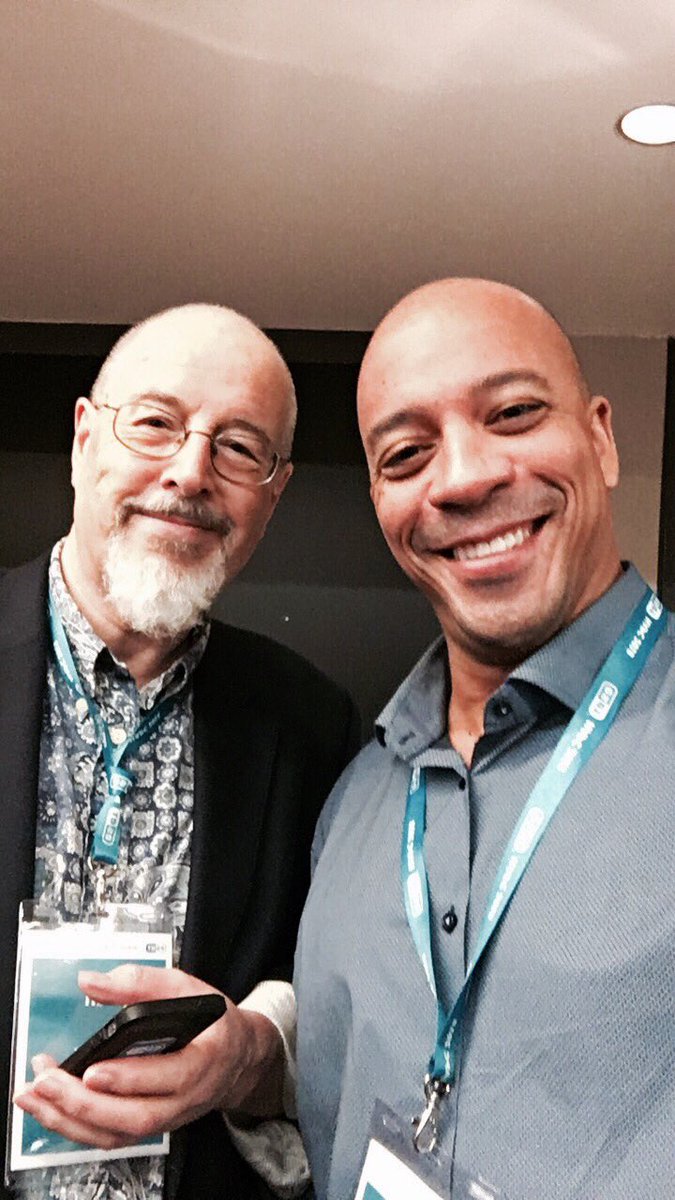 ransonbb's tweet photo. Nothing better than sharing a moment with a true thought leader! Or is it thought reader?! @zcobb is in the house #NAPC2018 @ESET https://t.co/46Zjf9YtfE