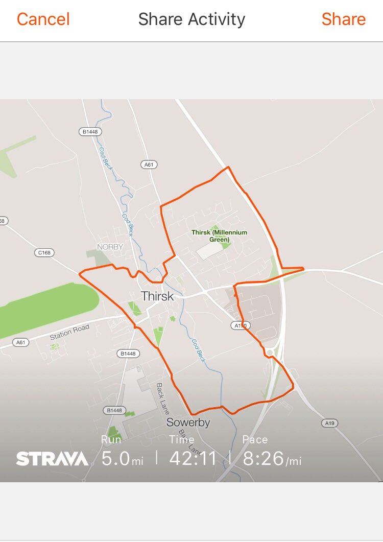 jongraham82's tweet image. An easy 5 Miles with 4 x 100m strides at race pace ahead of Saturday’s Sub 20min 5k attempt
#sparkysrunningclub #CoachChris