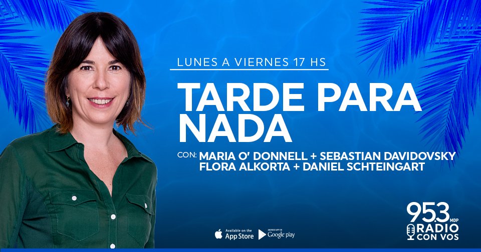 Prendete a #TardeParaNada! En vivo por 95.3 Radio Con Vos MDP