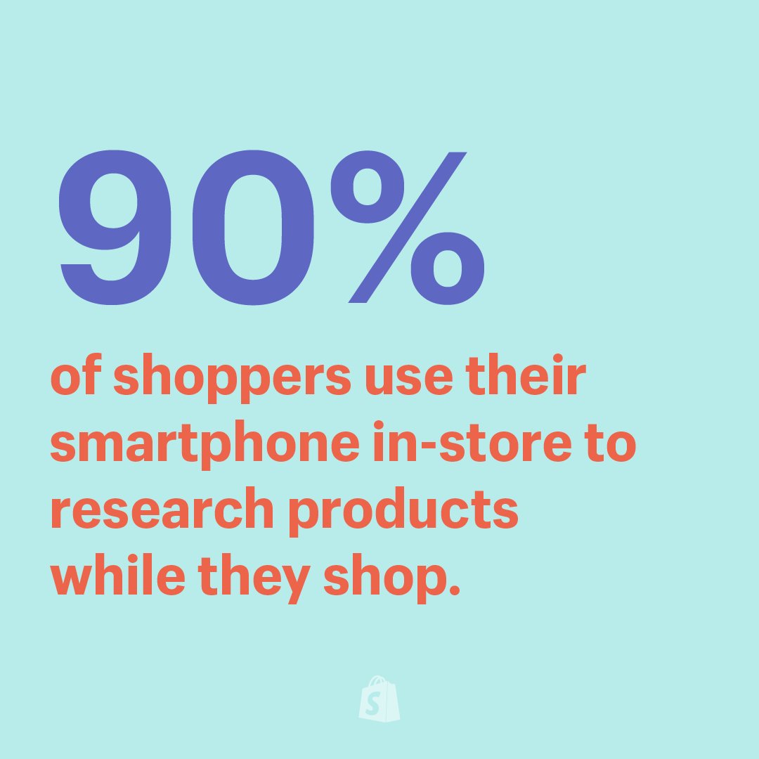 Shopify's tweet image. Your customers aren&apos;t scrolling through their tweets, they&apos;re researching your products.
