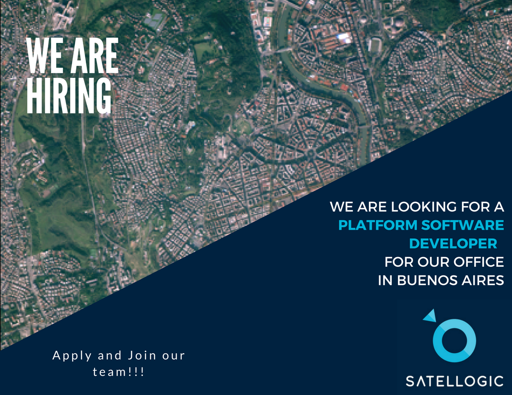 Satellogic's tweet photo. Join our team!!! We are looking for a Platform Software Developer. 
More info: https://t.co/pmIJgXSafJ https://t.co/9GTPEbrTTB