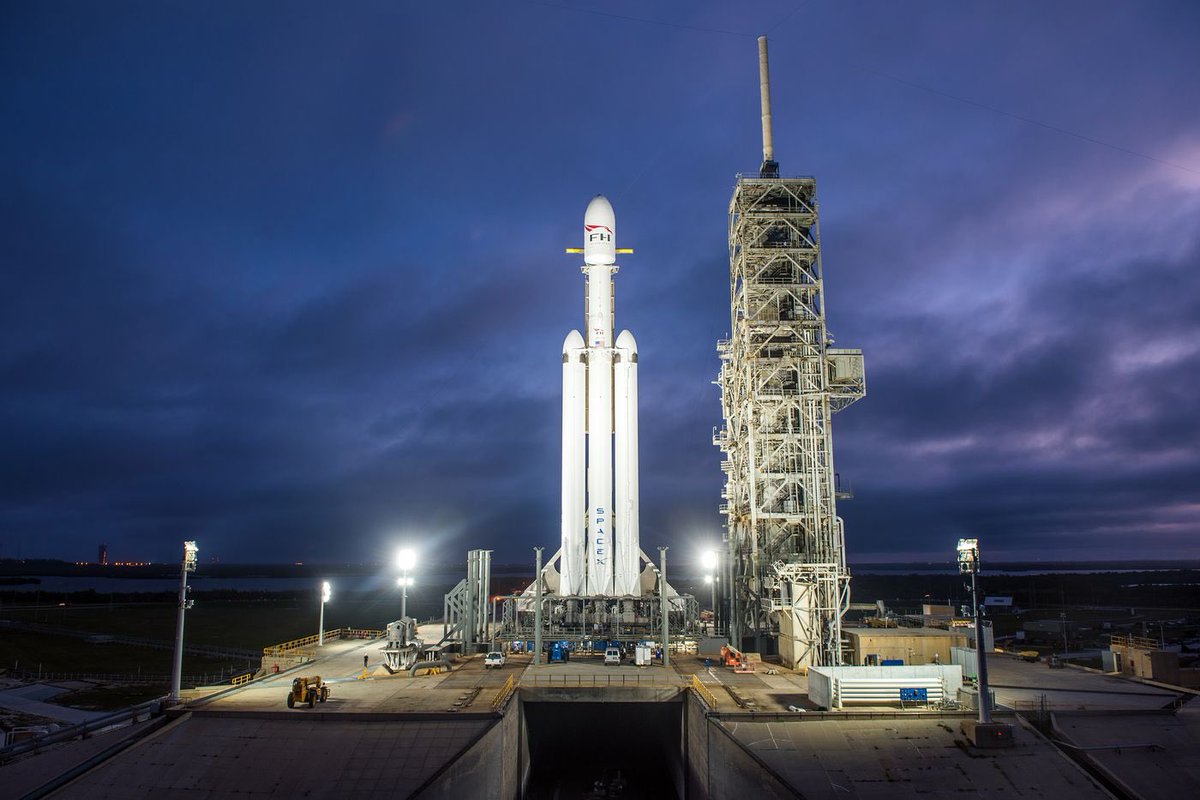 Astro_Wheels's tweet photo. Exciting day at the Cape! A little #FalconHeavy Rocket Science lesson as we expand our knowledge of #STEM!

Watch the @SpaceCoastSkies at 1:30pm EST, when 'Falcon Heavy', the most powerful operational rocket in the world, lifts off from Launch Complex 39A at Kennedy Space Center! https://t.co/xUGWHUBS7z