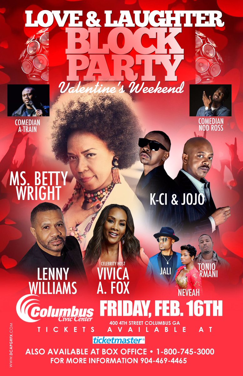 Columbus Ga a evening of love....feb 16 we will be there to spread the love of valentine.  Go get them tickets.