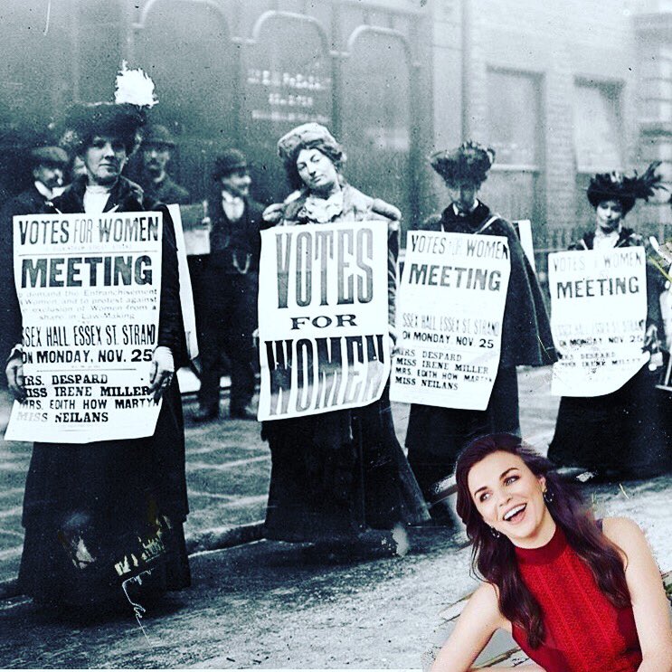 WeeMissBea's tweet image. 100 years since *some* women were thought not to be just glittery hams &amp;amp; were allowed a basic thing like a vote. And now 100 years later, there can be up to TWO of us on comedy panel shows to do the ground breaking work of making a few jokes.