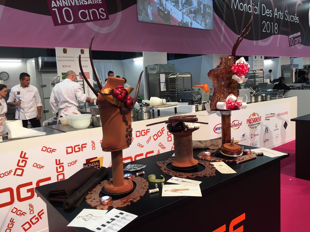 MDAS_Officiel's tweet photo. #MDAS2018 La suite des photos de toutes les pièces en sucre et en chocolat des 8 dernières équipes. @EuropainFrance 2/2 https://t.co/h3iQUZNNMz
