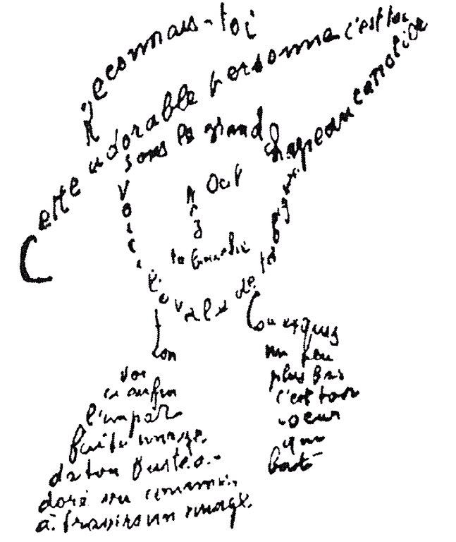 ActuaLitté on Twitter: "Guillaume Apollinaire, poème du 9 février 1915 ...