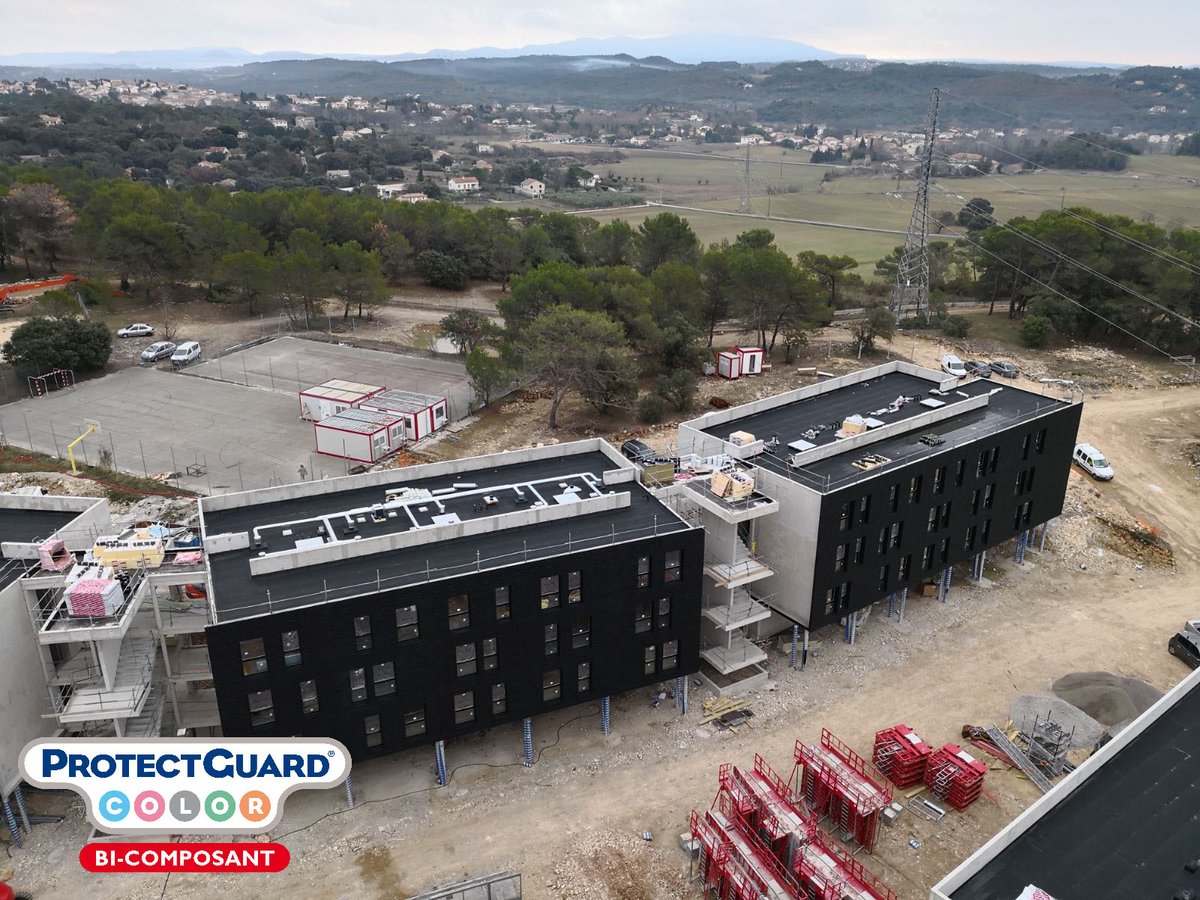 GuardIndustrie's tweet photo. More progress has been made using #ProtectGuard Colour. The colour of the facade is now harmonised and it looks great!
Le chantier continue à Alès avec ProtectGuard Color et les bâtiments s'harmonisent.
#PGC #GuardIndustrie #protection #color #concrete https://t.co/eDKkWgMT4b