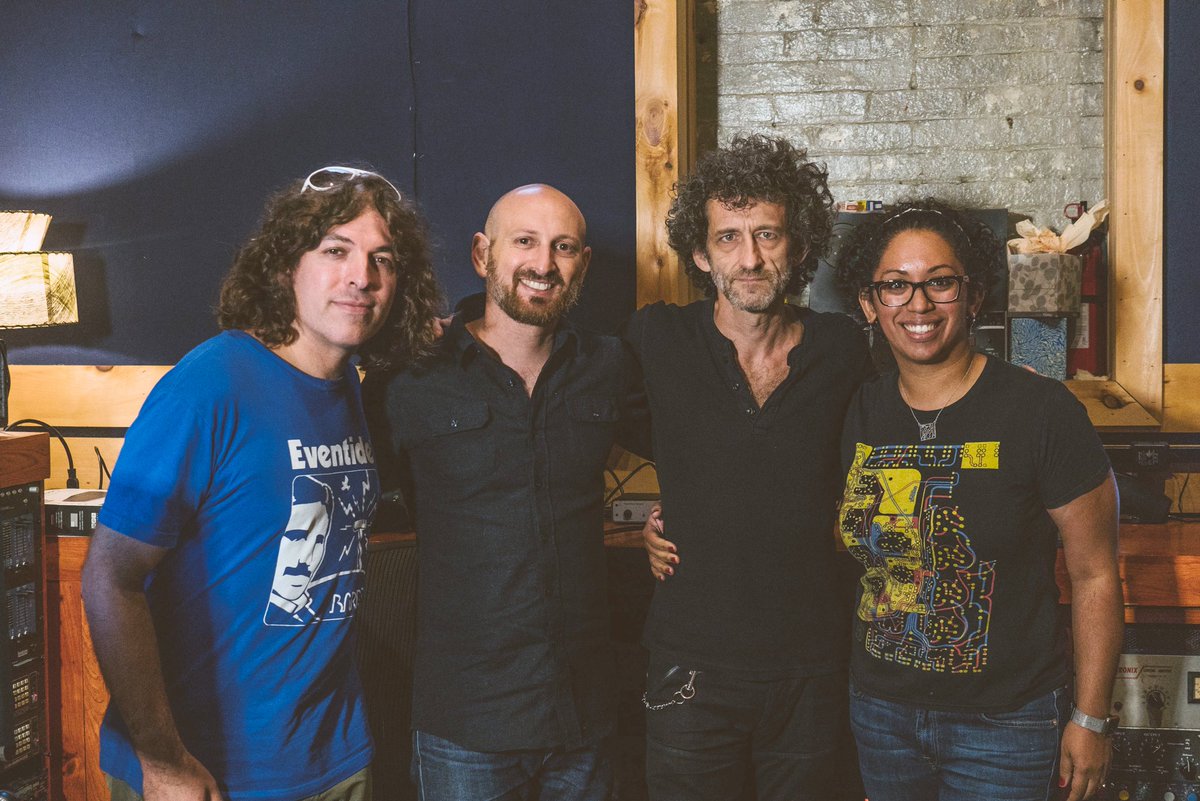 Nalia and Alan hanging out with <a href="/jojomayernerve/">Jojo Mayer / Nerve</a> and <a href="/aaronnevezie/">Aaron Nevezie</a> at <a href="/bunkerbrooklyn/">The Bunker Studio</a> while filming this video youtu.be/Zo4XTSwYbuk