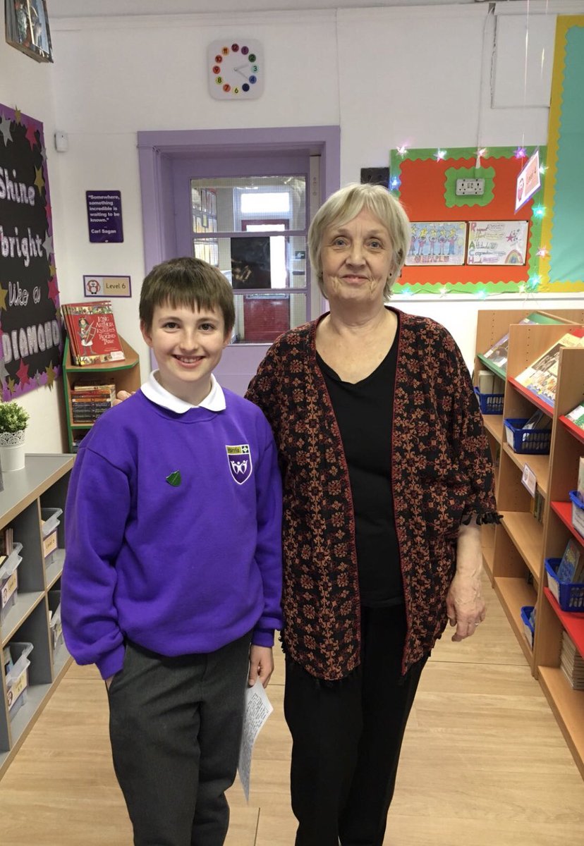 HPA_Philip_Lane's tweet image. Anne Fine with our pupils this afternoon. They were fascinated and totally inspired hearing Anne talk of how she writes. 

#AuthorsAtTheAcademy #HPAPLInspires