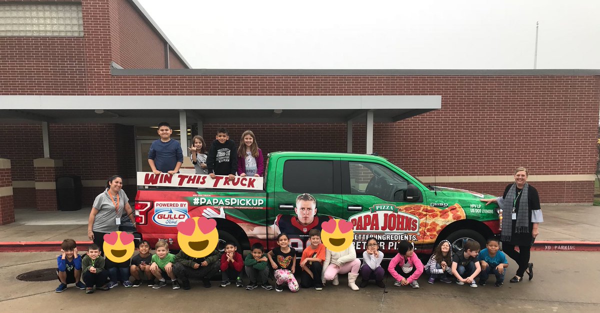 MsNRuiz20's tweet photo. CPES ❤️’s PapaJohns, #Papaspickup , JJ Watt and Jose Altuve!! #papaspickup #CPES #JJWatt #JoseAltuve https://t.co/PfmjZ0jmeF