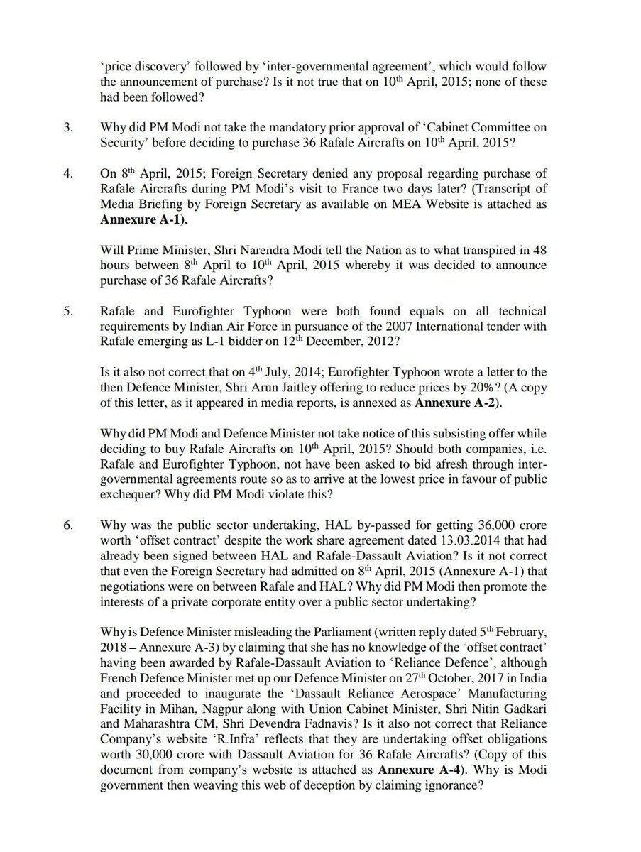 INCSandesh's tweet photo. INC COMMUNIQUE

Press Release by @ghulamnazad, @MallikarjunINC, @rssurjewala &amp; @rajeevgowda on the Rafale deal. 1/5 https://t.co/aak4zp00mm